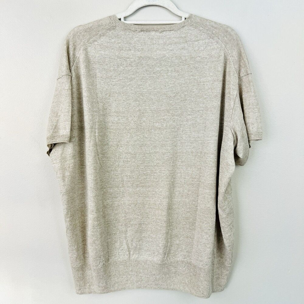 C.T. Plage 100% Linen Gray Breezy Flowy Blouse Top Lagenlook Resort Wear Size XL - Picture 6 of 10